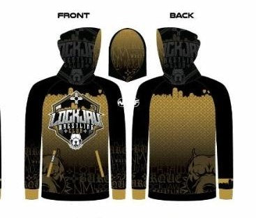 Lockjaw Hoodie - Black/Gold - Size YXL