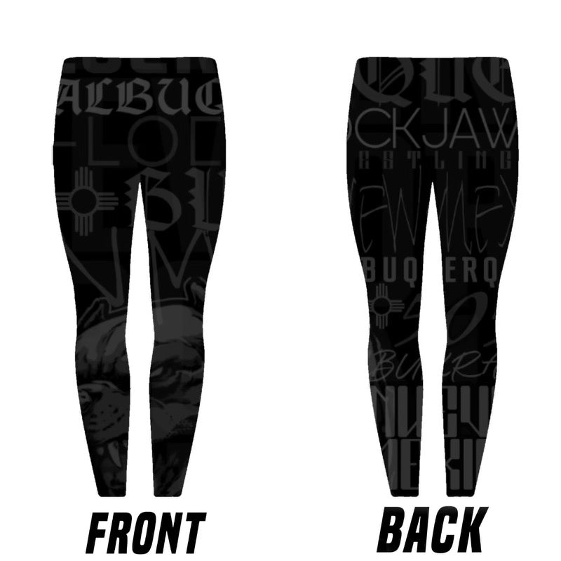 Lockjaw Womens Leggings/Tights - Black Or Black/Gold